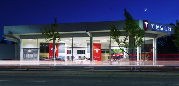 Tesla's tweet photo. Tomorrow is the Grand Opening of our new Palo Alto Store! Stop in this weekend for an eXtra surprise. #GoElectric http://t.co/sGXYQTt7fV