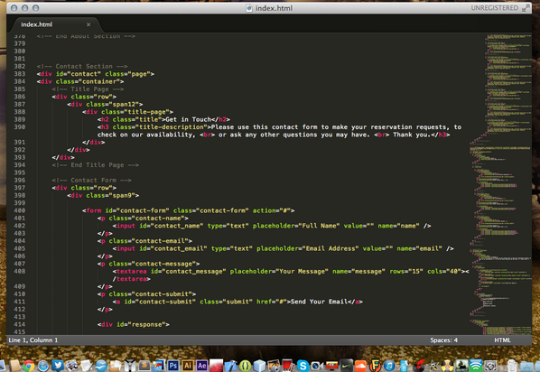 mrjacksonuk's tweet image. Busy Busy, contact form to do then done :-) #AnotherWebSite #SublimeText