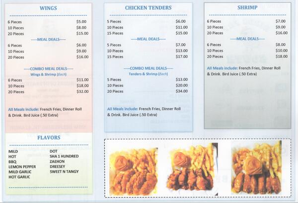 Check Out Our Menu!!!!!!!!! "Great Deals To Along With A Great Taste"!!!!!!!!!!!!!