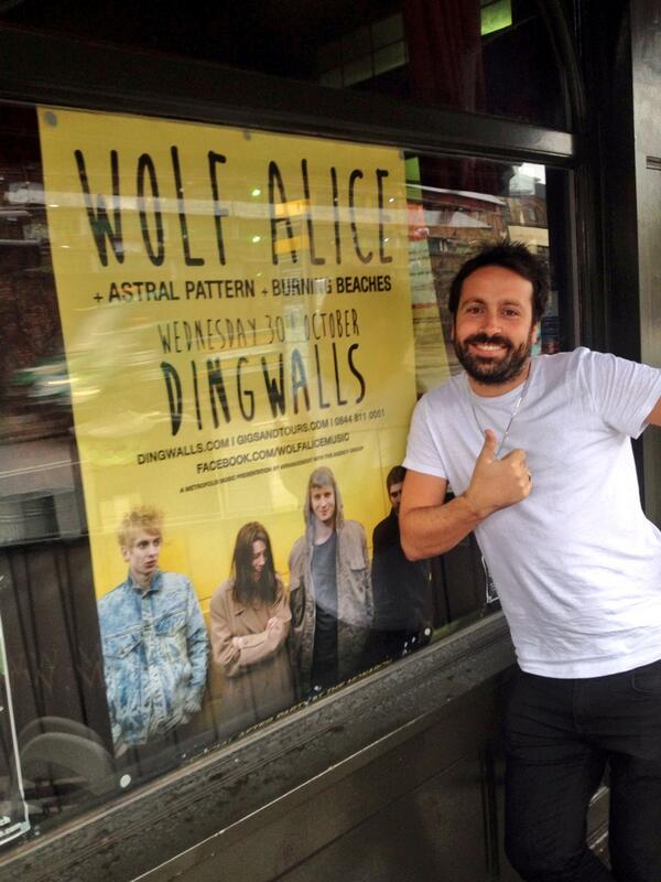 cal_mcr's tweet photo. .@wolfalicemusic gracing the windows of the @camdenmonarch http://t.co/1VqVGPf2KV