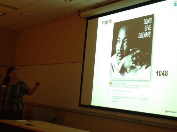 MadTraffGard's tweet image. Great social media presentation by @MicheleWingate at #madskillz2013 here @amfam @ThriveHere #1Thread @MadisonBiz