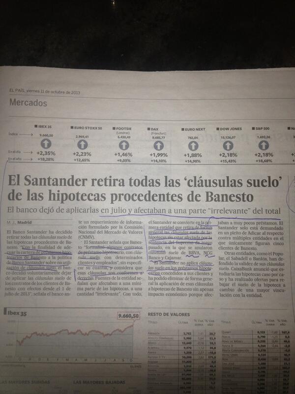 AFMabogados's tweet photo. #santander retira #clausulasuelo RECLAMAMOS JUDICIALMENTE EL DINERO COBRADO D MÁS #abogadoscontrabancos Contactenos http://t.co/pCU1nhreUb