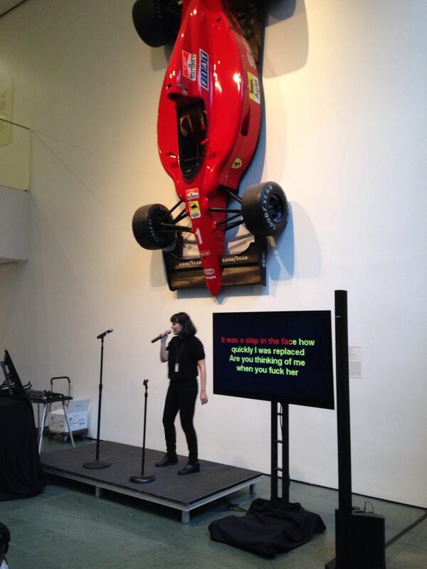 MoMATalks's tweet image. APS: Karaoke with a Message kicks off in the Cullman mezzanine at MoMA! #soundinspace #momastudio Come join us!