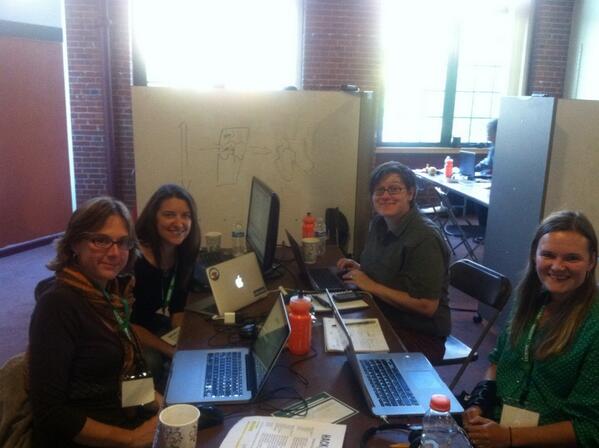 Natosongs's tweet image. #HackVT #BTV RT @beckythebest: The Hackettes get down to work. @hackvt @buffym @MGBDesigns