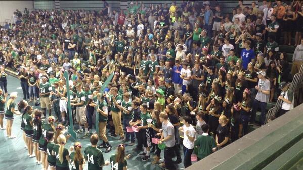 JenisonStudents's tweet image. I think all of Jenison heard you Seniors! #14 #Assembly #HOMECOMING2013