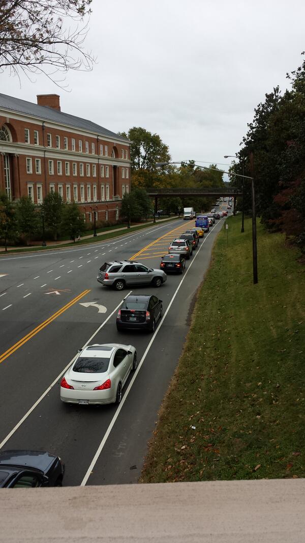 LeiW24's tweet image. The worst part about fall break, emmet street.  #UVAproblems