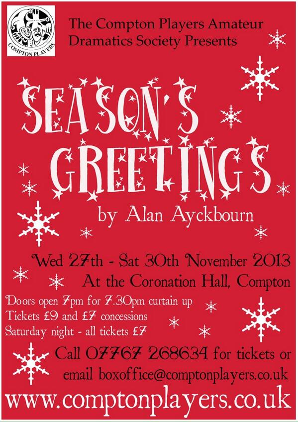 Tickets now available!! #seasonsgreetings #play #christmas