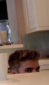 Pattie: "It's exciting to see him..mature." Justin: "Does it look like i'm walking down the stairs? LMFAO "”