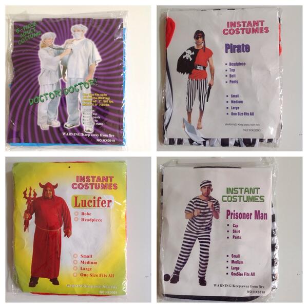 SkyShop_Int's tweet image. Halloween Instant Male Costumes - $14.99
Sizes: Medium, Large
We Accept All Major Credit Cards
Message 2 Purchase