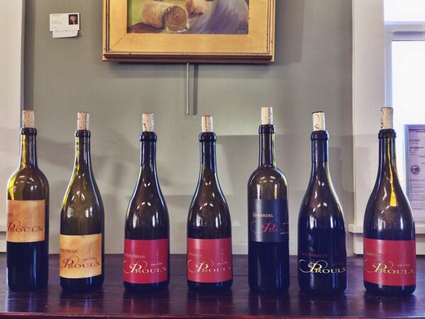 ProulxWines's tweet photo. We figured our first tweet should be delicious so here's our line up! http://t.co/RB7yAhFnK6