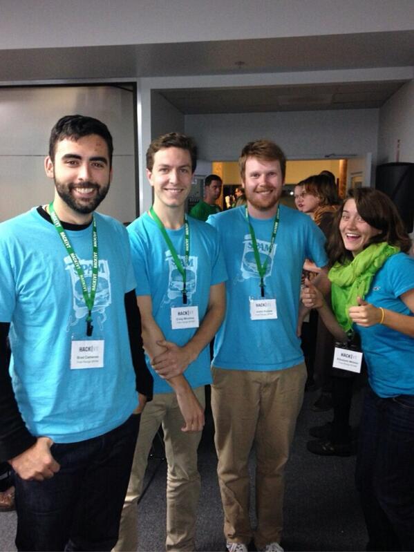 DealerDotCom's tweet image. Happy to be hacking tonight at #hackvt and helping create tech for our home state! All smiles here at the start!