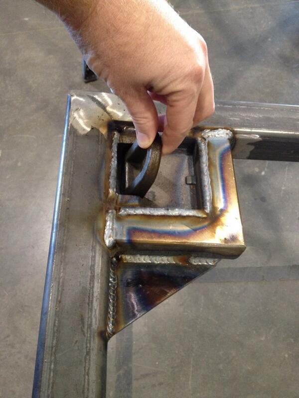 MikePisani14's tweet image. @localmotors #Mobifactory platform D rings welded in place.  11k lb capacity each! #safetyfactor