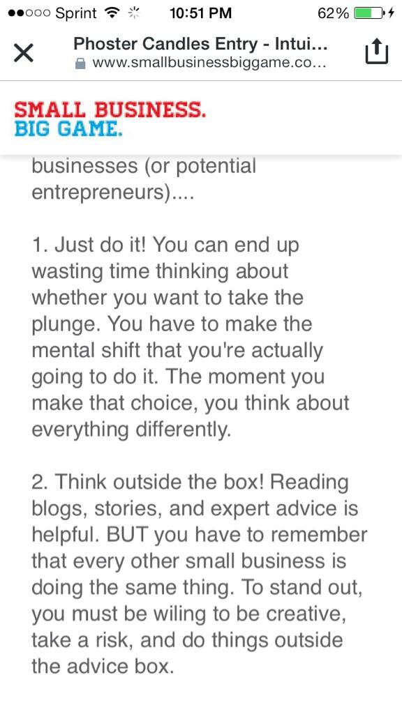 I truly love this advice via <a href="/PhosterCandles/">Phoster Candles</a> entry!!