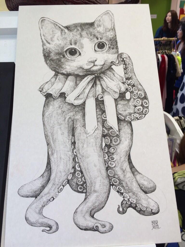 ヒグチユウコさん＋あちゃちゅむ　 貴重なコラボアート作品 1310-660-