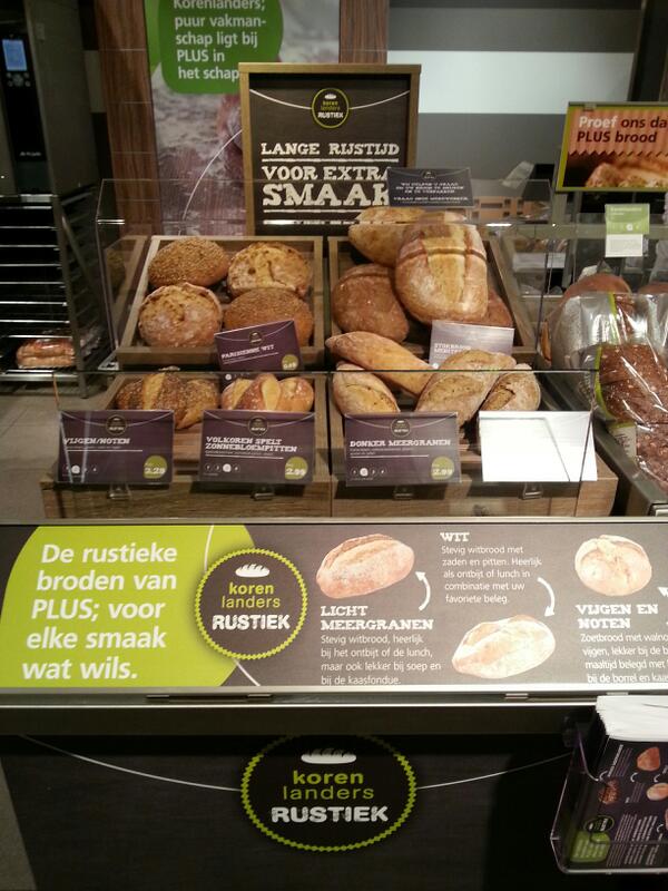 Nieuw bij Plus Lunenborg;  Korenlander rustiek 9 heerlijke nieuwe broden op basis van desem.