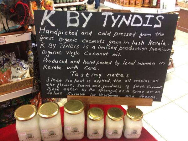 partridgesfoods's tweet image. #KByTyndis Premium organic #coconut oil tasting in store!