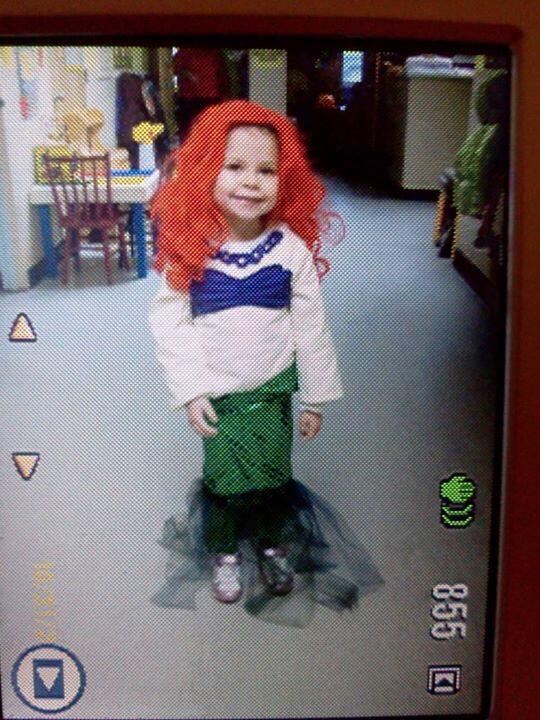McKenzie dressed up as her favorite princess Ariel last Halloween!