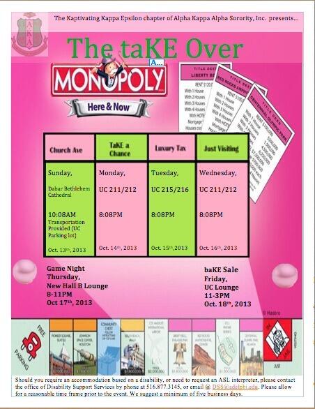 KaptivatingAKA's tweet photo. Come join us tomorrow as we begin our AKA week, The taKE Over. http://t.co/CgSKM5HK7Z