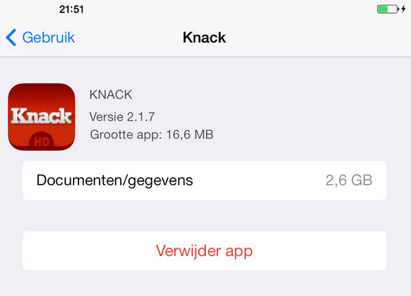 Mathias_D's tweet image. Knack gebruikt wel heel veel van mijn opslag... #knack #defaultsettings