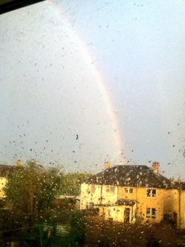 RandomEmo123's tweet image. This was the rainbow yesterday...