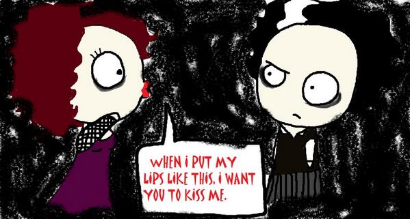 BloodAndRazors's tweet photo. “@purebloodtrixie: //oh my lord this is so cute #sweenett http://t.co/xx6SQVgPFR” No, it isn't.