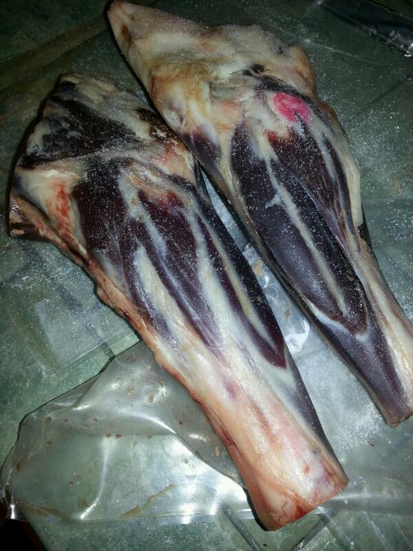 chefdix's tweet photo. Colorado Lamb....braising tonight. Color is unbelievable...TY Colorado State Meat Company. Served over egg noodles!!! http://t.co/d4qzmfV44P
