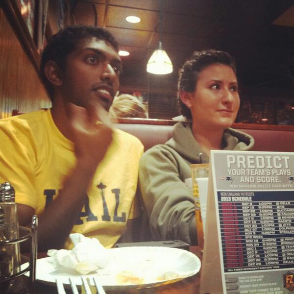 12Beech's tweet photo. Beard discussions on game day. Go Blue. http://t.co/aCv4KrL9xu