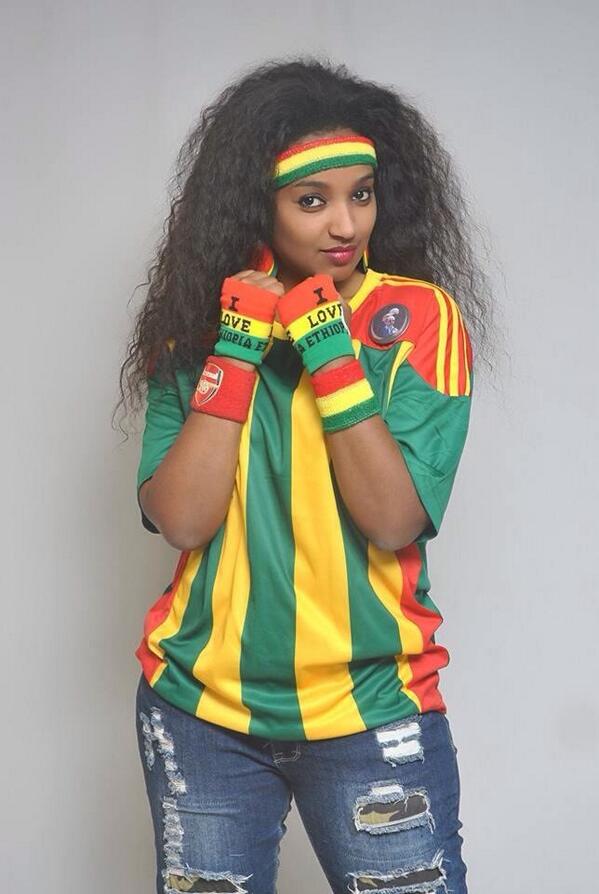 Picture: HOT! Ethiopian female fan picture before Ethiopia v