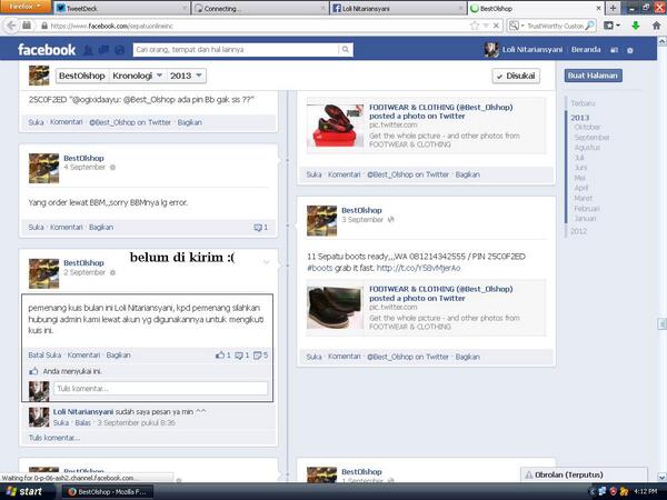 udah 1 bulan dari pengumuman kuis #sepatugratis oleh <a href="/Best_Olshop/">HADIAH? FAV!</a> , dan sampai sekarang ga ada kejelasan :(