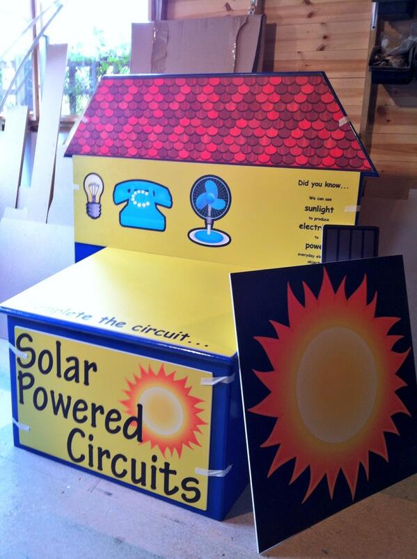 WildlifeGadgets's tweet image. Building an interactive science display today with my brother. #SolarCircuits. Soldering iron heating up!