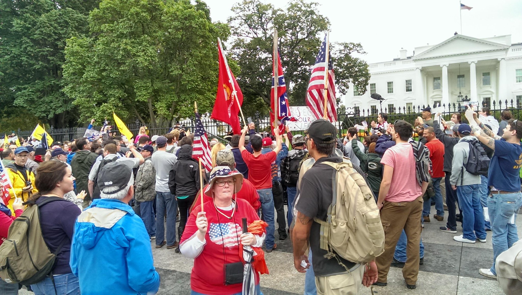 Million Vets March Becomes Confederate Flag-Waving Embarrassment For