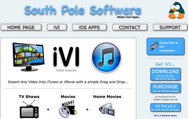 kenwaller1's tweet image. #MacOSX #VideoConvert iVI for Mac, convert and import video files into iTunes or iMovie zite.to/1gBhXNB