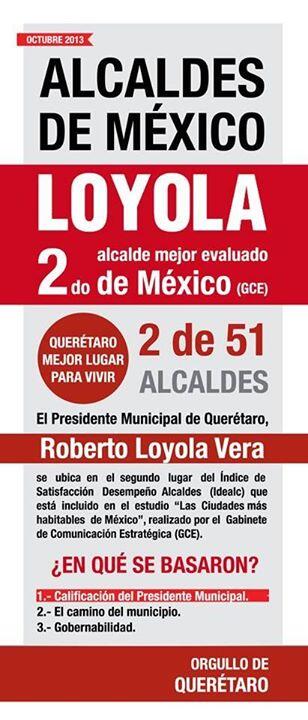 maricelapaulin's tweet photo. Buen domingo, comparto que nuestro Pdte  @qromunicipio @rloyolavera es el 2do Alcalde mejor calificado de #Mexico http://t.co/lRsK4bhLnD