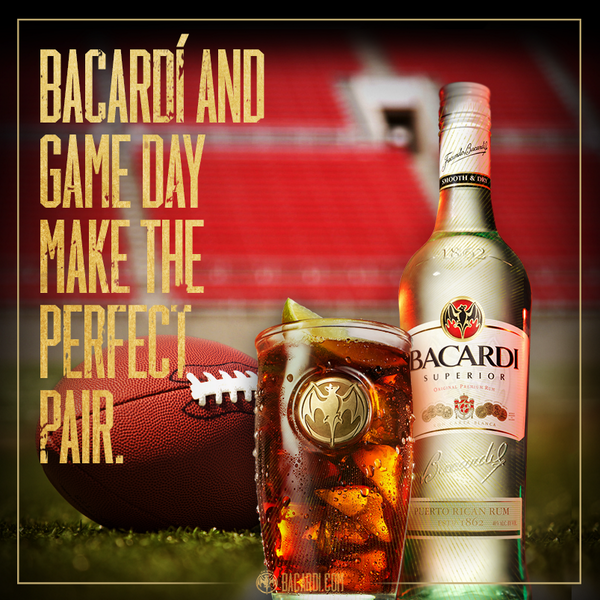 deuce92's tweet photo. "@BACARDI: BACARDÍ and game day make the perfect pair. http://t.co/CwNo6H8umF"@fffdq @heytys71