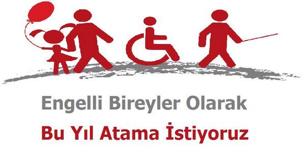 ekpsss's tweet photo. 'EngellilerBuYıl AtamaBekliyor' 
#EngelsizBirHayatİçinElele 
#EngelleriKaldıralım #3AralıkDünyaEngellilerGünü 
http://t.co/w82FCDWV2o