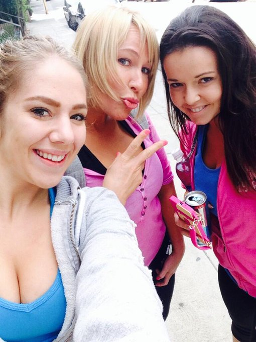 Going on a wonderful hike with my lovely and sexy porn friends! Gettin in shape! @MellanieMonroe @EmmaxxxHeart