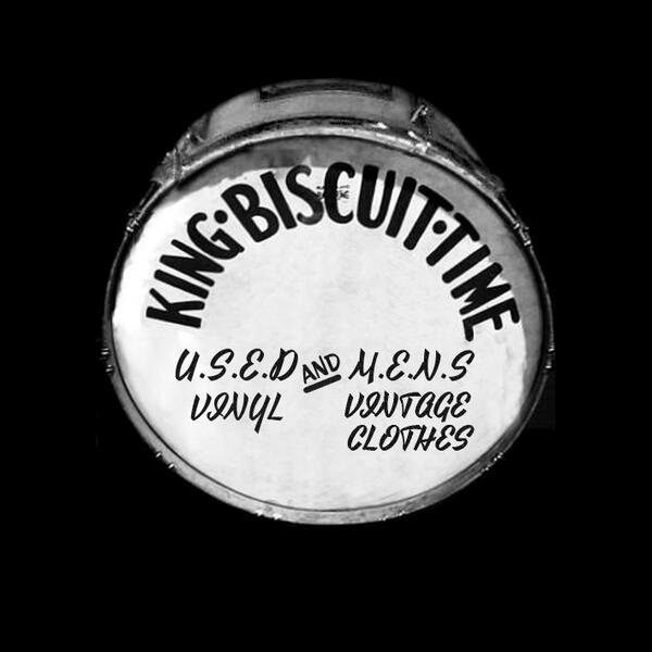 Logo design for King Biscuit Time Record Store. Go get some records. #design #sheffield #logo  goo.gl/HcCtZ6