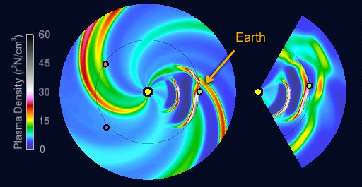 EaglesOrbit's tweet photo. As I suspected, the latest NOAA/SWPC models confirm there are two CMEs approaching Earth, expected for Oct.15-16. http://t.co/TauRVpJhki