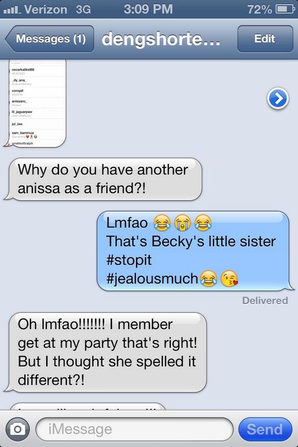 manduh_lou's tweet image. Because @NissaLuvLA says that I'm not allowed to have any other friends with the name Anissa lmfao #bffproblems 👯❤💯