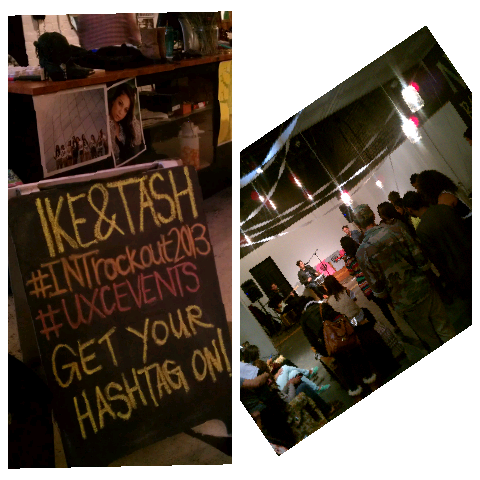 CatrenaHampton's tweet photo. Love the vision of @ike&amp;tash -- supporting them at  @introckout2013 http://t.co/zALDc00fLq