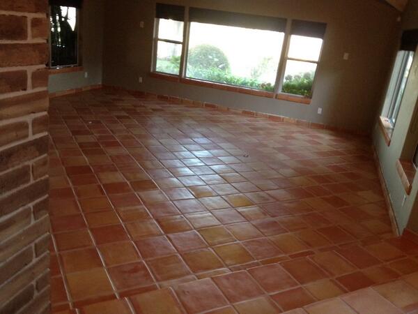customtile's tweet image. Saltillo tile installation