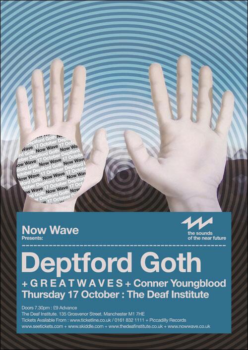 nowwave's tweet photo. .@deptfordgoth + @GREATWAVES_ + CONNER YOUNGBLOOD LIVE AT @DeafInstitute ON THURSDAY. £9. http://t.co/NGbDwzdRTB