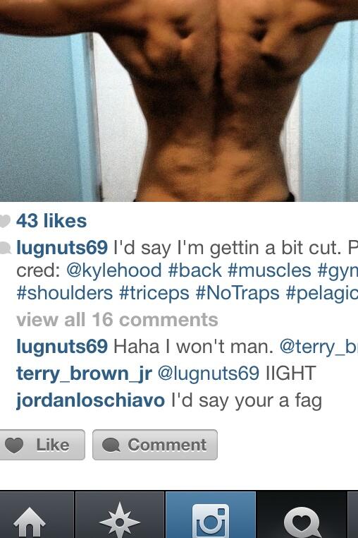 Lugnuts69's tweet photo. My very first hater, I feel so special. Hahaha @Cyrvix @JMilan2 @kyle_hood http://t.co/UkF3Vfnw6p