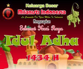 MilanistiOrId's tweet photo. Selamat HARI RAYA IDUL ADHA 1434 H buat seluruh teman2 yg merayakannya :) http://t.co/seEQ0oCOHW