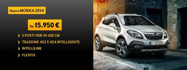 peregoautosrl's tweet photo. Nuovo MOKKA 2014 http://t.co/Nr9RUej9sX http://t.co/6L6SBNfRIF