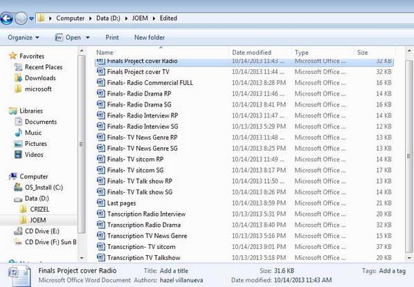 joemcorbadura's tweet image. I'm done! Yeah! Di na ba nila dadagdagan? Kulang pa to! Haha #Portfolio #WritingForTV  #WritingForRadio