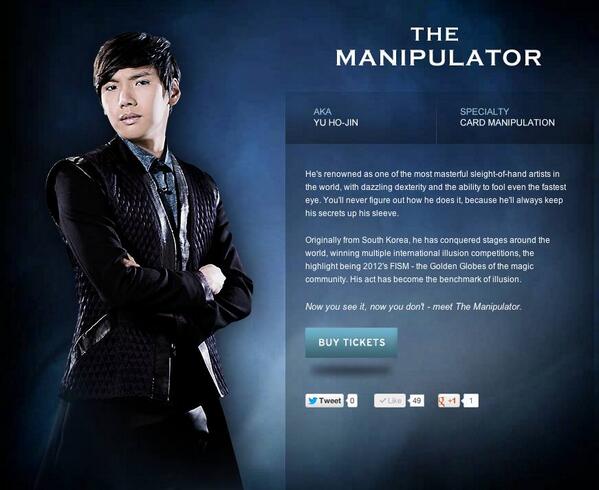 Illusion2point0's tweet photo. The Manipulator- Yu ho-Jin http://t.co/S3eGRDmy7r