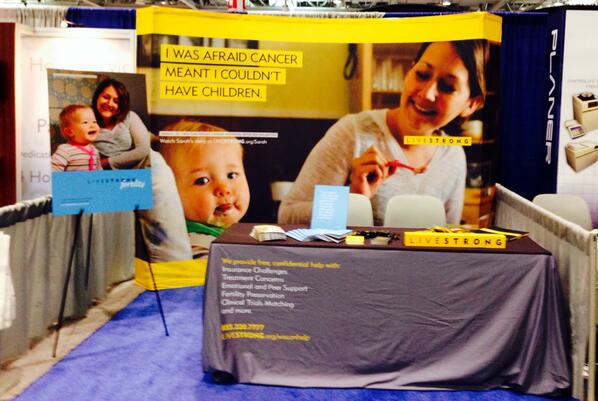 livestrong's tweet photo. @ReprodMed were excited to be at #IFFSASRM #livestrongfertility stop by booth 803! http://t.co/sGikfSPcix