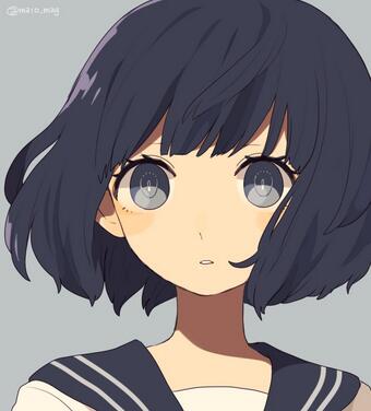 黒髪ボブのtwitterイラスト検索結果 古い順