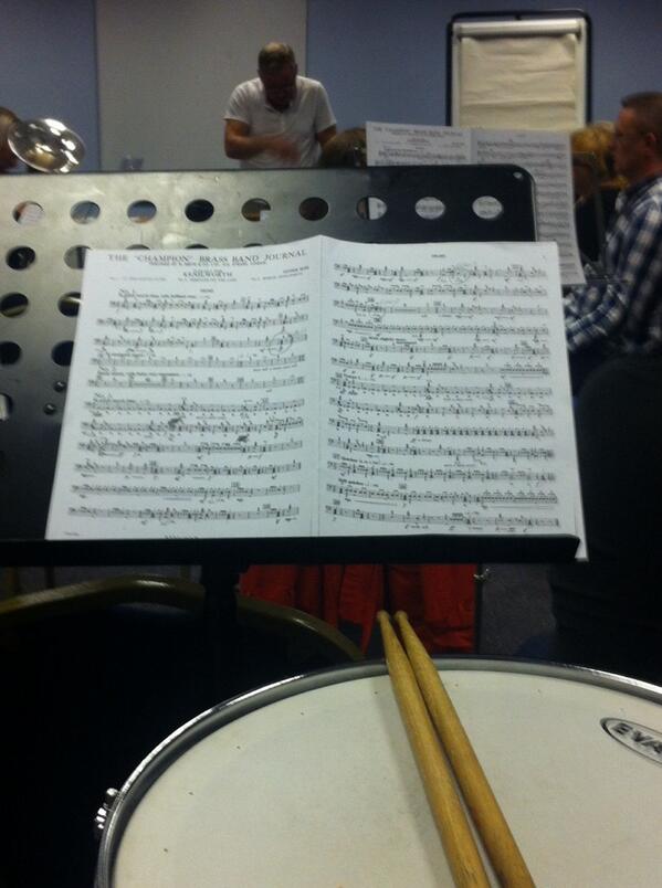 murtoncband's tweet photo. First full run through of 'Kenilworth' for Butlins 2014! Come on MCB! http://t.co/u3rn7REbaS